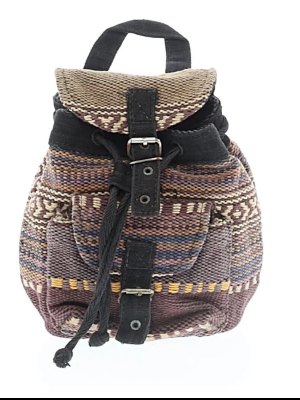 Mini Boho Style Purple Backpack